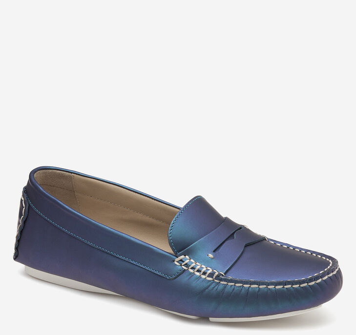 Johnston & Murphy Maggie Loafers Dam - Turkos Skor [VO3241658]